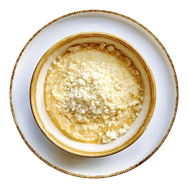 Банош з бринзою і шкварками