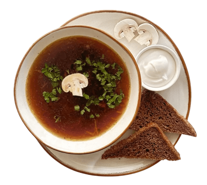 Смачна Юшка грибна з доставкою по Буковель Поляниця Татарів