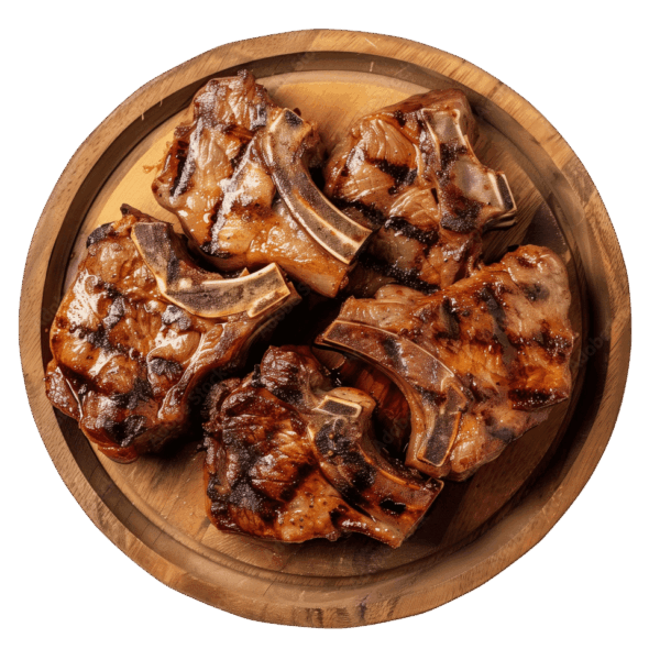 Соковите каре з баранини на мангалі